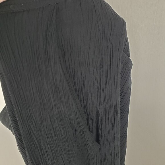 Jason Wu Black Plisse Pleated Bootcut Trousers Dress Pants Womens Size Medium - Picture 9 of 9